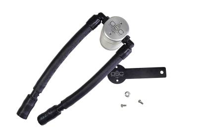 J&L Oil Separator Co - J&L Oil Separator 3.0 Passenger Side Mounted Oil Separator Silver 3039P-C