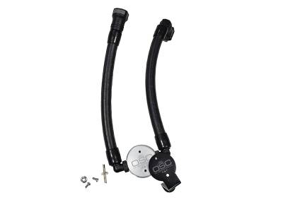 J&L Oil Separator Co - J&L Oil Separator 3.0 Passenger Side Mounted Oil Separator Silver 3040P-C