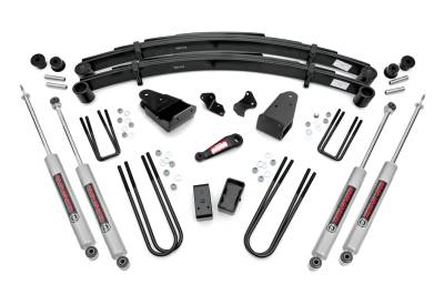 Rough Country Suspension Systems - Rough Country 4918230 4" Suspension Lift Kit for 82-85 Ford F350 4WD