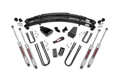 Rough Country Suspension Systems - Rough Country 4908030 4" Suspension Lift Kit for 80-86 Ford F250 4WD