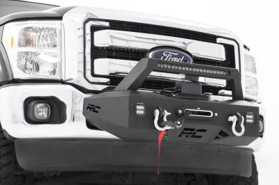 Rough Country Suspension Systems - Rough Country 51006 EXO Front Bumper Winch Mount Kit for 11-16 Ford SD