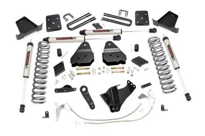 Rough Country Suspension Systems - Rough Country 56670 6" V2 Suspension Lift Kit for 11-14 F250 Super Duty Gas 4WD