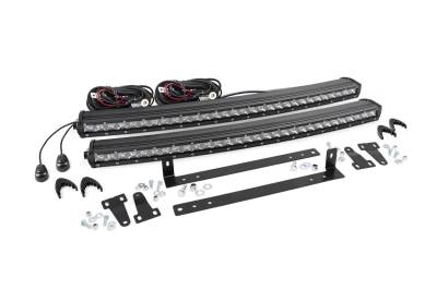 Rough Country Suspension Systems - Rough Country 70660 Grille Mount 30" Dual Sngl Row LED Light Bar Kit 09-14 F150