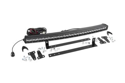 Rough Country Suspension Systems - Rough Country 70659 Grille Mount 30" Chrome Sngl Row LED Lightbar Kit 09-14 F150