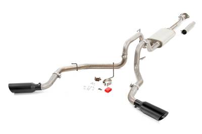 Rough Country Suspension Systems - Rough Country 96006 Cat-Back Dual Exhaust System for 15-20 F150 Ext/Crew