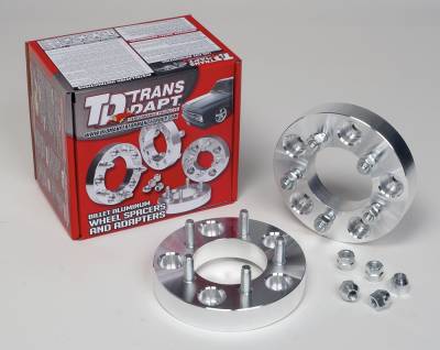 Trans-Dapt Performance - Trans-Dapt 3625 BILLET WHEEL SPACERS 5x4.75" 12MM x 1.5 STUD 1" THICK