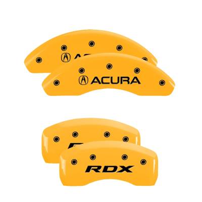 MGP Caliper Covers - MGP Caliper Covers 39024SRDXYL 4pc Front/Rear Yellow for Acura RDX