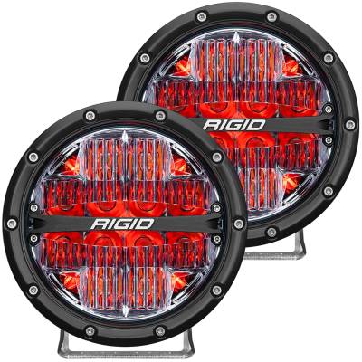 Rigid Industries - Rigid Industries 36205 360-Series 6" Drive LED Light Red Backlight Pair