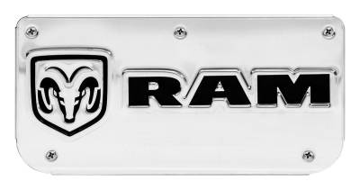 Gatorback - Gatorback Replacement 12" Mud Flap Plate Stainless for Ram Head Logo GB755683