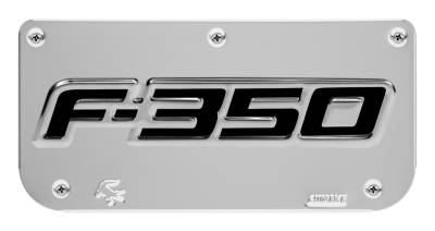 Gatorback - Gatorback Replacement 12" Mud Flap Plate Stainless F350 Logo GB755642