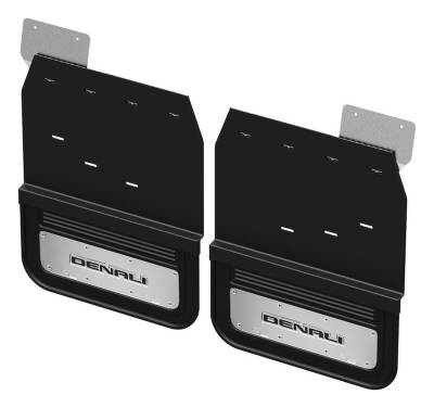 Gatorback - Gatorback Removable 21"x11" Rear Dually Black Mud Flaps Sierra 3500 GCN205R-D