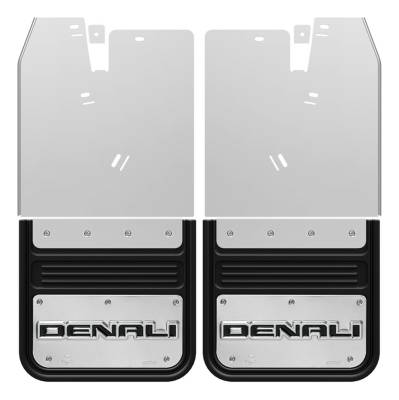 Gatorback - Gatorback 12" Rear 5/8" Offset Black Mud Flaps GMC Sierra GB766042