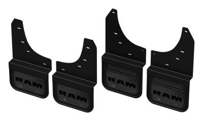 Gatorback - Gatorback 12" Black Front/Rear Mud Flap Set for Ram TRX GCN39K-GMRT