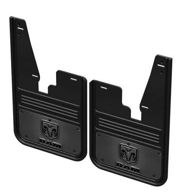 Gatorback - Gatorback 12" Black Front Mud Flaps for Ram Pickups GCR32F-GMRV