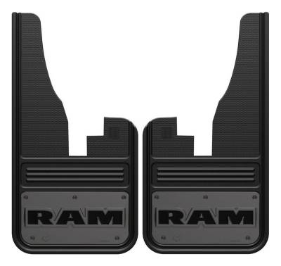 Gatorback - Gatorback 12"x23" Black Front Mud Flaps for Ram 1500 GM1223C09RT