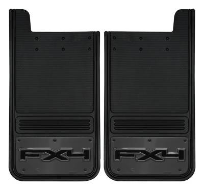 Gatorback - Gatorback GM1223FX4 12"x23" Universal Black Mud Flaps FX4 Logo