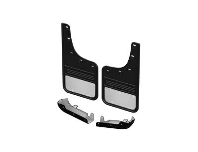 Gatorback - Gatorback 12" Black Rear Mud Flap Set Sierra HD GCR200R-SS