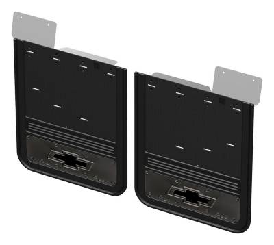 Gatorback - Gatorback 21" Rear Dually Black Mud Flaps Silverado 3500 GCR204R-GMBT