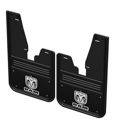 Gatorback - Gatorback 12" Black Front Mud Flaps for Ram Pickups GCR31F-RVW