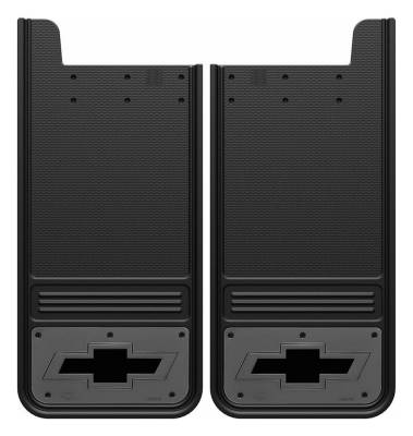 Gatorback - Gatorback 12"x26" Universal Black Mud Flaps Bowtie Logo GM1226BT