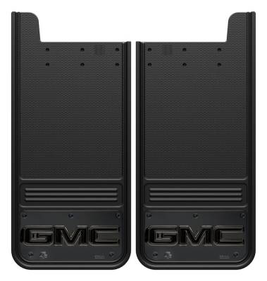 Gatorback - Gatorback 12"x26" Universal Black Mud Flaps GMC Logo GM1226G-2