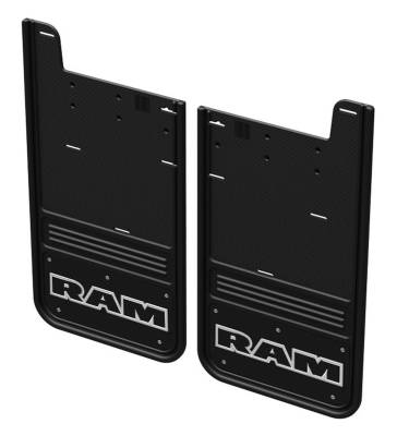 Gatorback - Gatorback 12" Black Rear Mud Flap Set for Ram 2500/3500 GCR38R-RTW