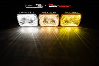 Morimoto - Morimoto LFRB110 Holley RetroBright LED Headlights Euro Yellow 5x7 Each