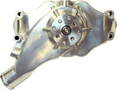Proform - Proform 68242 Engine Water Pump Mech Short High Flow Model Polished BB Chevy