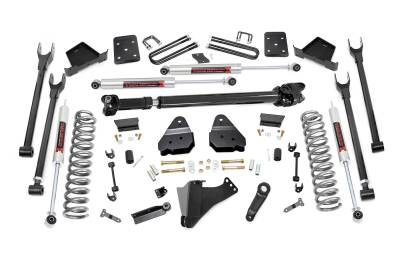 Rough Country Suspension Systems - Rough Country 50741 6" 4-Link Lift Kit for 17-22 Ford F250/350 SD Diesel 4WD