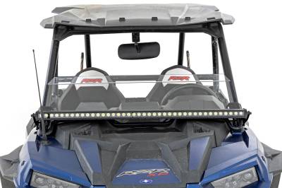 Rough Country Suspension Systems - Rough Country 93147 Cowl Mount 40" LED Light Bar Kit for Polaris RZR XP 1000