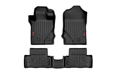 Rough Country Suspension Systems - Rough Country Front/Rear Floor Liners Black 21-25 Ford Bronco 2DR M-51632