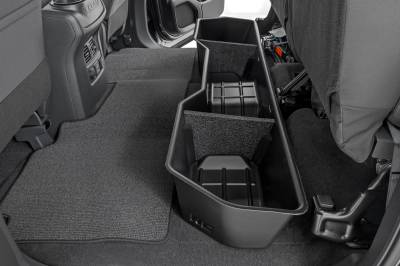 Rough Country Suspension Systems - Rough Country RC09705 Rear Underseat Storage Bin Black for 04-24 Titan Crew