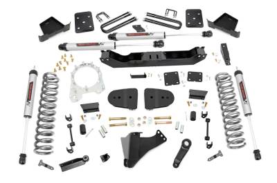 Rough Country Suspension Systems - Rough Country 43770 6" V2 Suspension Lift Kit for 23-26 F250/F350 SD Diesel 4WD