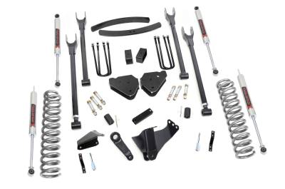 Rough Country Suspension Systems - Rough Country 57940 6" 4-Link Lift Kit for 05-07 F250/F350 Super Duty Diesel 4WD
