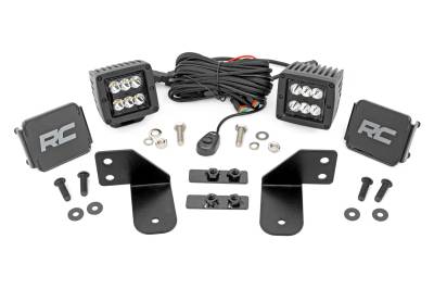 Rough Country Suspension Systems - Rough Country 93143 Rear Cab Mount 2" LED Pod Light Kit for Polaris Ranger