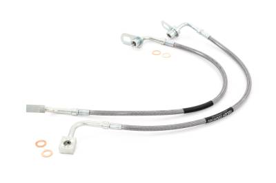 Rough Country Suspension Systems - Rough Country Front Stainless Brake Lines for Ram 1500 w/5"-75" Lift 89309