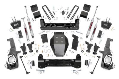Rough Country Suspension Systems - Rough Country 11030 5" Suspension Lift Kit for 20-25 Silverado/Sierra 2500HD