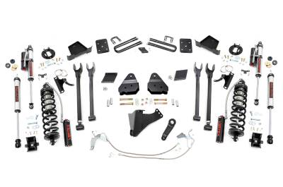 Rough Country Suspension Systems - Rough Country 58959 6" 4-Link Lift Kit for 15-16 F250 Super Duty Diesel 4WD
