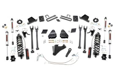 Rough Country Suspension Systems - Rough Country 56558 6" 4-Link Lift Kit for 11-14 F250 Super Duty Diesel 4WD