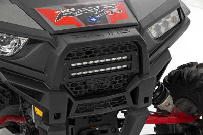 Rough Country Suspension Systems - Rough Country Mesh Grille Insert w/LED Black for Polaris RZR XP 1000 93041