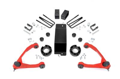 Rough Country Suspension Systems - Rough Country 18901RED 3.5" Suspension Lift Kit for 14-16 Sierra 1500 Denali