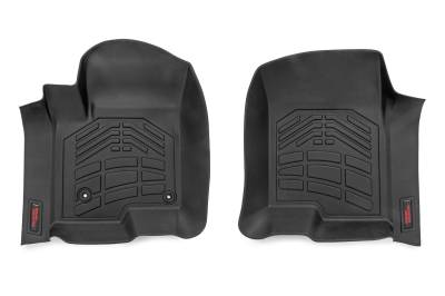 Rough Country Suspension Systems - Rough Country Front Floor Liners Black 19-24 Silverado/Sierra SM2161
