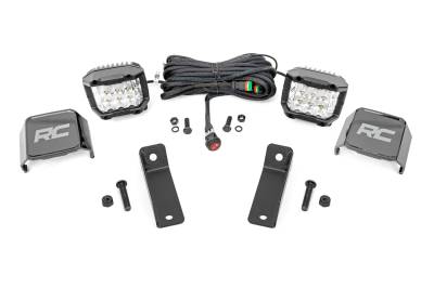 Rough Country Suspension Systems - Rough Country 97083 Rear Cab Mount 3" LED Pod Light Kit for Maverick Sport