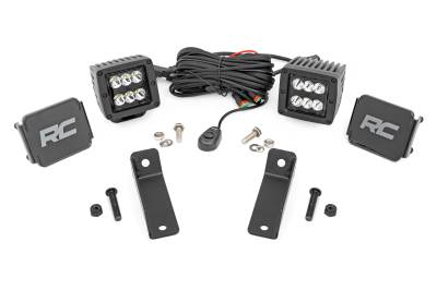 Rough Country Suspension Systems - Rough Country Rear Cab Mount 2" LED Pod Light Kit for Maverick Sport 97081