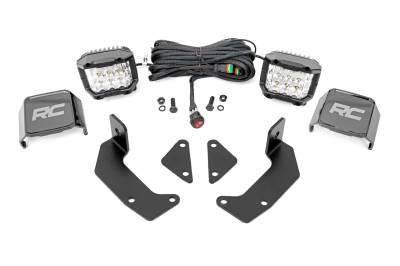 Rough Country Suspension Systems - Rough Country 96106 A-Pillar 3" LED Pod Ditch Light Kit for Cfmoto Uforce