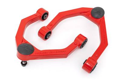 Rough Country Suspension Systems - Rough Country Forged Front Control Arms Stock for 16-24 Titan XD 4WD 80001RED