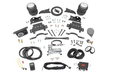 Rough Country Suspension Systems - Rough Country Rear Air Spring Kit w/Compressor for 14-24 Ram 2500 4WD 10033WC
