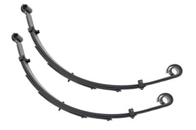 Rough Country Suspension Systems - Rough Country Front Leaf Spring Kit for 6" Lift for Jeep Wrangler YJ 8014Kit