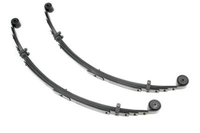 Rough Country Suspension Systems - Rough Country 8047Kit Rear Leaf Spring Kit for 4" Lift for 84-01 Cherokee XJ