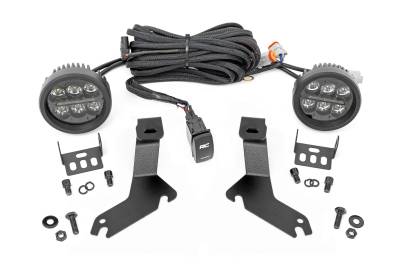 Rough Country Suspension Systems - Rough Country 82286 A-Pillar 3.5" LED Ditch Light Kit for 99-06 Silverado 1500